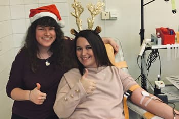 Vánoční darování krve s Tomášovem