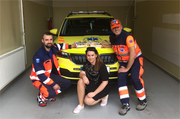 Poděkování Záchranné službě Zlín